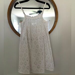 Vanessa Mooney Cotton White Swim Coverup Dress Size Small